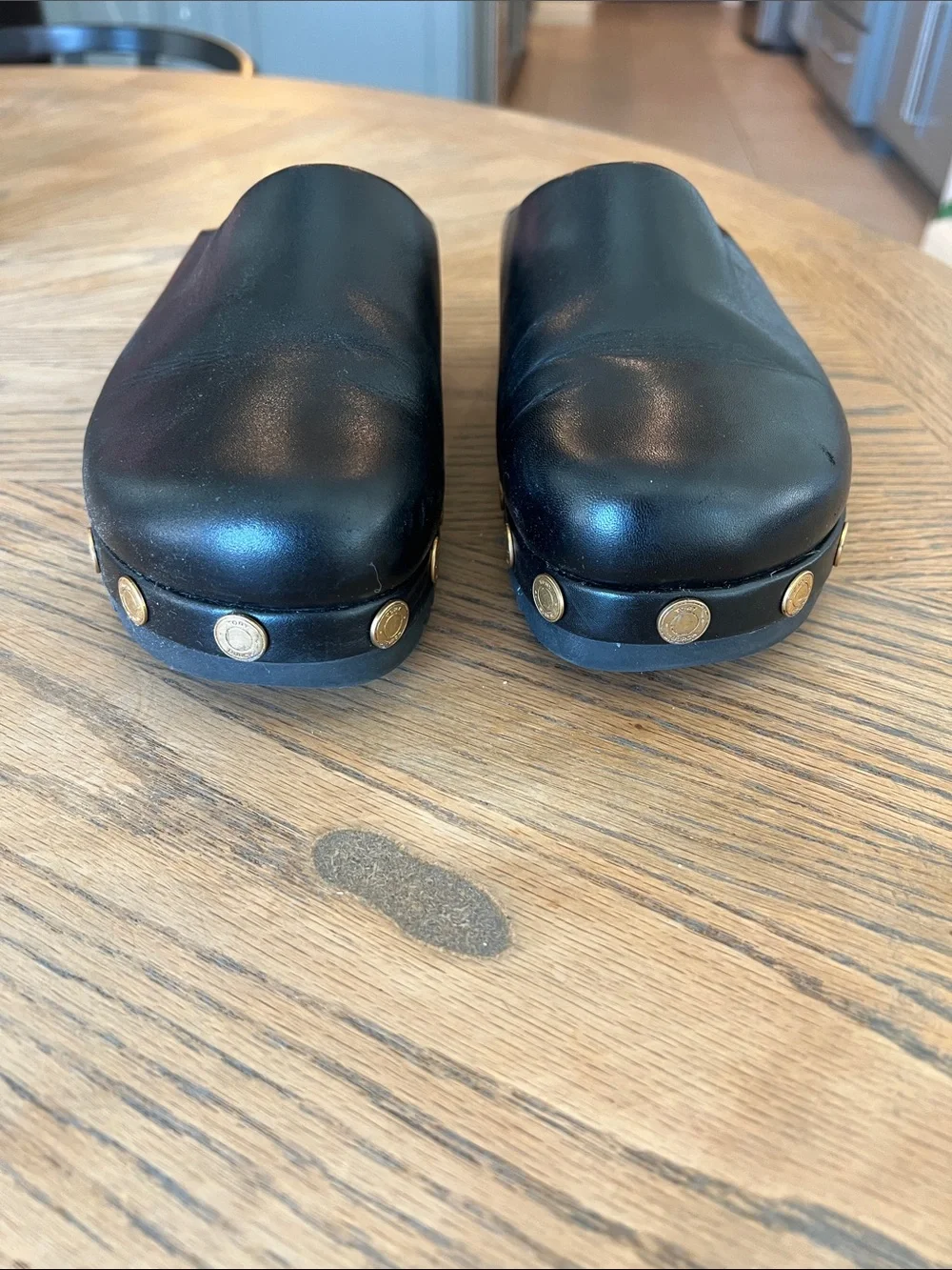 Tory Burch Black Platform Mule Clogs 61/2